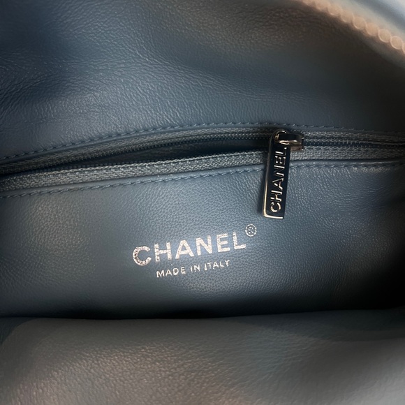 Chanel  Sequin Tri-color Waterfall Backpack Light Blue - Picture 9 of 11